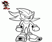 shadow sonic adventure 2 dessin à colorier